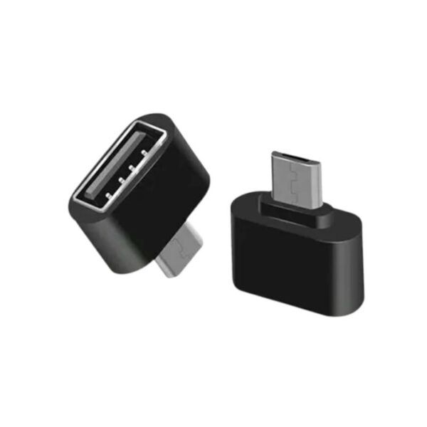 Adaptador OTG micro USB a USB Fashion HT-118E - vista superior e inferior del adaptador Adaptador OTG micro USB a USB Fashion HT-118E