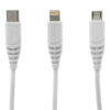 Cable USB 3 en 1 (Micro USB Lighting Tipo-C) Royalcell RC-5002 - caja - vista lateral Cable USB 3 en 1 (Micro USB Lighting Tipo-C) Royalcell RC-5002 - caja - vista lateral
