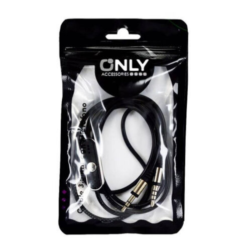 Cable auxiliar con micrófono Only MOD-10 - bolsita Cable auxiliar con micrófono Only MOD-10 - bolsita