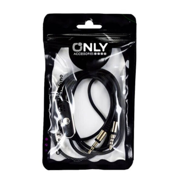 Cable auxiliar con micrófono Only MOD-10 - bolsita Cable auxiliar con micrófono Only MOD-10 - bolsita