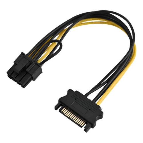 Cable de fuente adaptador SATA a 8 pines PCI-e - presentación del producto Cable de fuente adaptador SATA a 8 pines PCI-e - presentación del producto