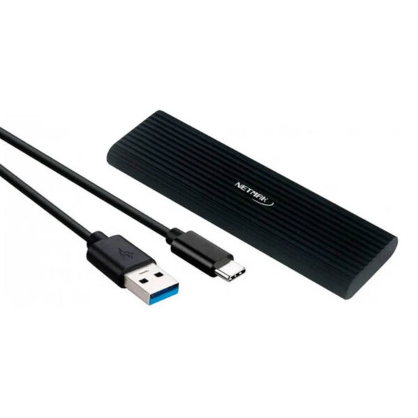 Carry disk Netmak NM-CASE-4 para disco SSD M2 NVME PCI-e USB tipo C 3.2 - extremos del cable Carry disk Netmak NM-CASE-4 para disco SSD M2 NVME PCI-e USB tipo C 3.2 - extremos del cable