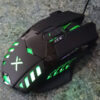 Mouse gamer RGB Xaea X-Wing MODX-053 - vista iluminada lateral Mouse gamer RGB Xaea X-Wing MODX-053