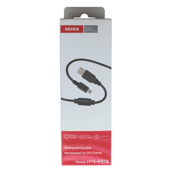 Cable V3 (mini USB) a USB 1.8 metros Seisa HYS-P318 - caja Cable V3 (mini USB) a USB 1.8 metros Seisa HYS-P318 - caja