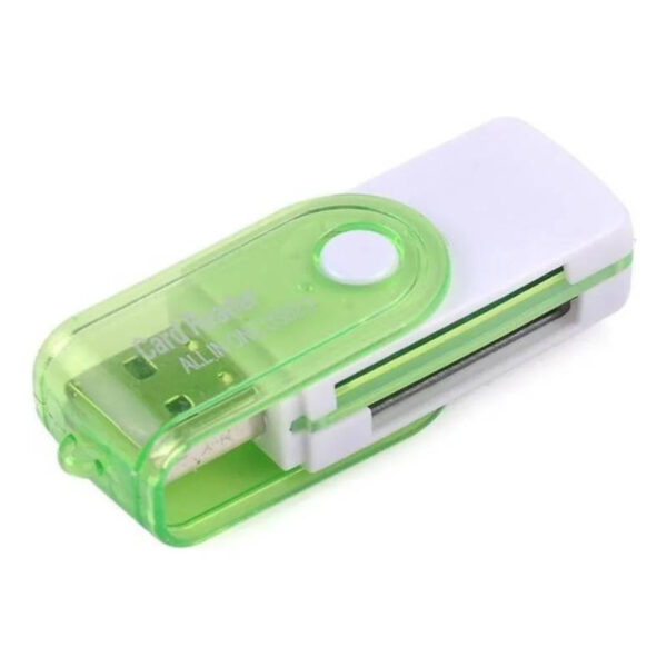 Lector USB 2.0 para memorias de varios tipos DKQ-220 - vista lateral Lector USB 2.0 para memorias de varios tipos DKQ-220 - vista lateral