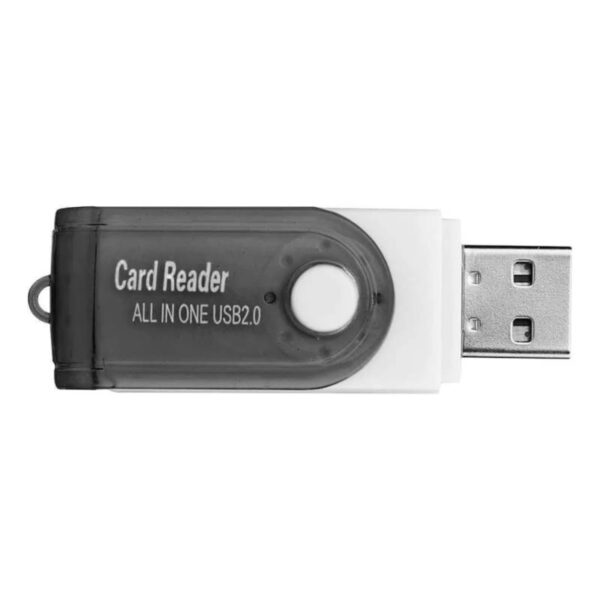 Lector USB 2.0 para memorias de varios tipos DKQ-220 - vista superior Lector USB 2.0 para memorias de varios tipos DKQ-220 - vista superior