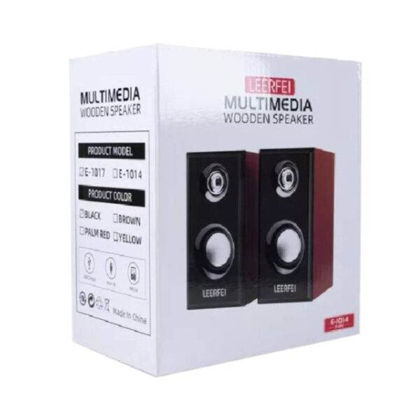 Parlantes para PC USB LEERFEI 1014 - caja