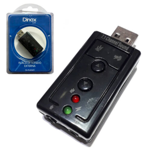 Placa de sonido USB sonido 7.1 Dinax DX-PLSON71 - presentación del producto Placa de sonido USB sonido 7.1 Dinax DX-PLSON71 - presentación del producto