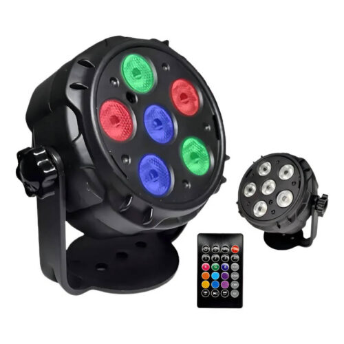 Protón 6 LEDs RGB con control remoto OM OM-1006 - presentación del producto Protón 6 LEDs RGB con control remoto OM OM-1006 - presentación del producto