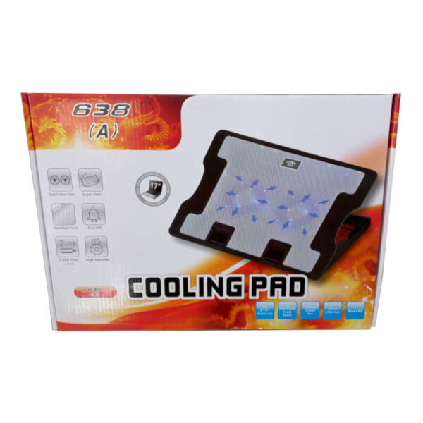 Base para notebook 9 a 17’’ Doble cooler 140mm 638A - caja