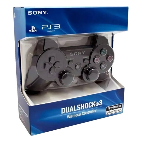 Joystick inalámbrico a batería para PS3 - caja vista lateral