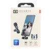 Micrófono dual 2 en1 inalámbrico con receptor tipo C y adaptador iPhone K9 - caja
