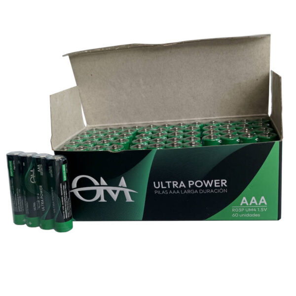 Pilas AAA Oryx x4 unidades - caja presentación