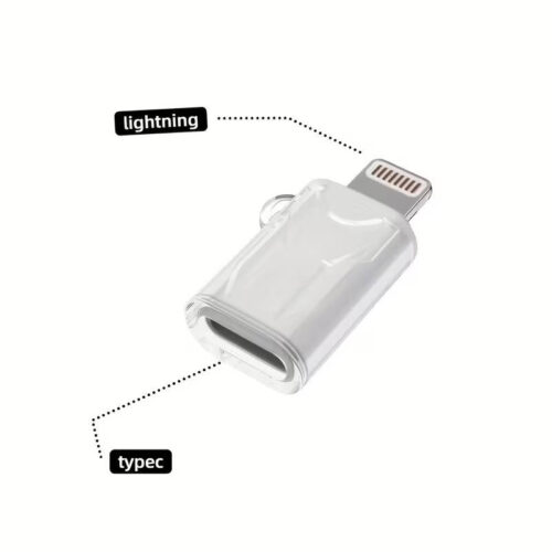 Adaptador Lightning iPhone Apple a USB Tipo C - blanco