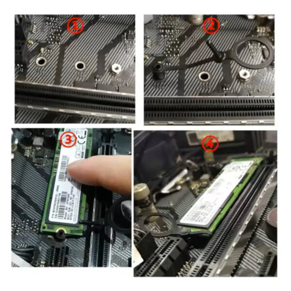 Anclaje traba plástica para rosca puerto M.2 - instrucciones de uso