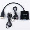 Adaptador HDMI a VGA con cable auxiliar Noga - contenido de la bolsa Adaptador HDMI a VGA con cable auxiliar Noga - contenido de la bolsa