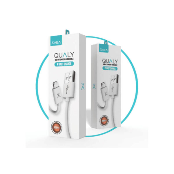 Cable USB a micro USB (V8) Xaea Qualy - caja