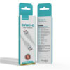 Cable USB tipo C a tipo C Xaea Sync-C - caja del derecho y del reves