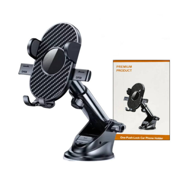 Soporte de celular para auto CARHOL87 con sopapa - presentación del producto