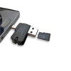 Adaptador OTG USB a micro USB con lector de micro SD Seisa - ejemplo de uso