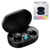 Auriculares Bluetooth con base de carga E9S Pro - presentación del producto - negro