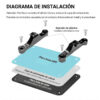 Base cooler bracket AMD AM5 A620 B850 X870 - diagrama de instalación - en español