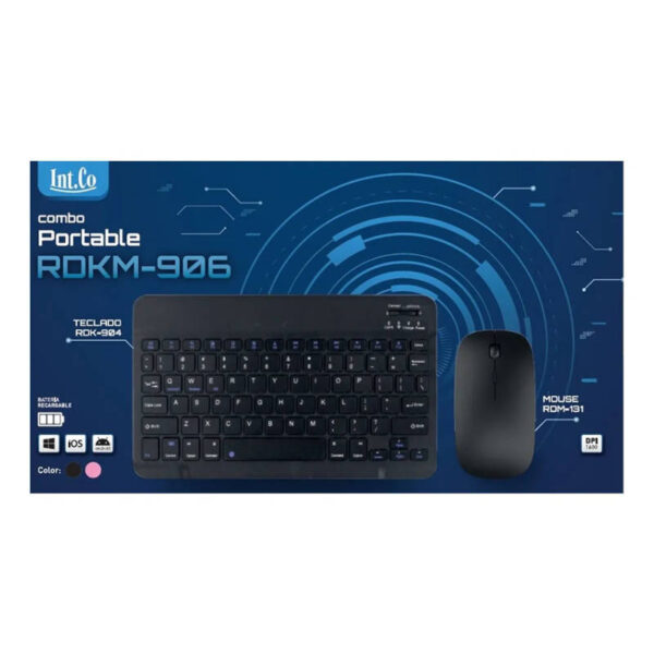 Combo de teclado y mouse inalámbrico Int.Co RDKM-906 - caja Combo de teclado y mouse inalámbrico Int.Co RDKM-906 - caja