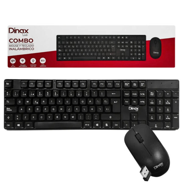 Combo de teclado y mouse inalámbricos Dinax DX-COMTC32 - presentación del producto Combo de teclado y mouse inalámbricos Dinax DX-COMTC32 - presentación del producto