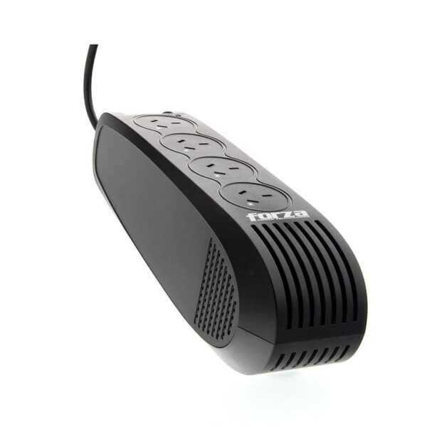 Estabilizador de tensión Forza FVR-902A - vista lateral izquierda Estabilizador de tensión Forza FVR-902A - vista lateral izquierda