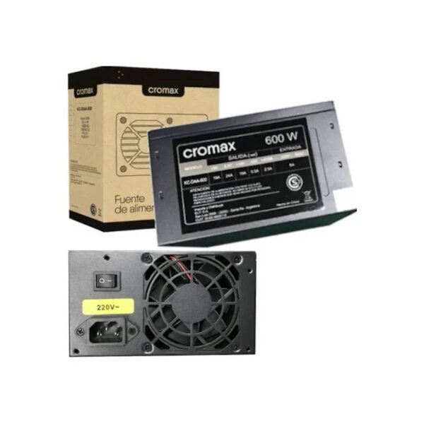Fuente PC ATX 600W Cromax KC-DDA600 - presentación del producto Fuente PC ATX 600W Cromax KC-DDA600 - presentación del producto