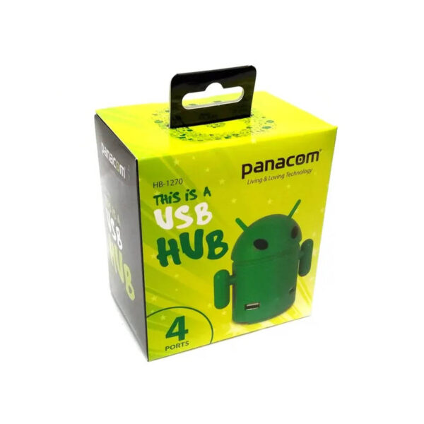 Hub USB 2.0 4 puertos Panacom HB-1270 - caja
