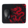 Mouse pad negro con dragón rojo 26x21x0.2cm JNG - ejemplo de uso