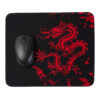 Mouse pad negro con dragón rojo 30x25x0.2cm JNG - ejemplo de uso