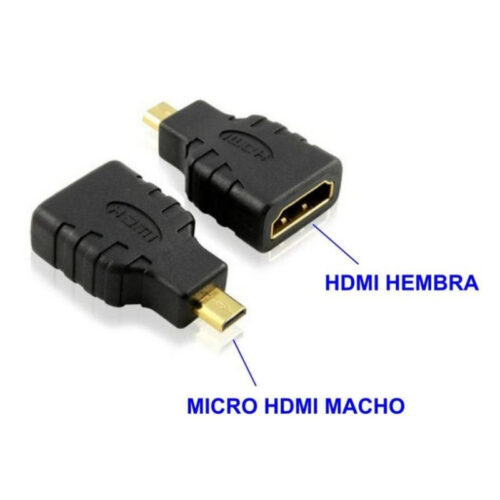 Adaptador Micro HDMI Macho a HDMI Hembra Int.Co