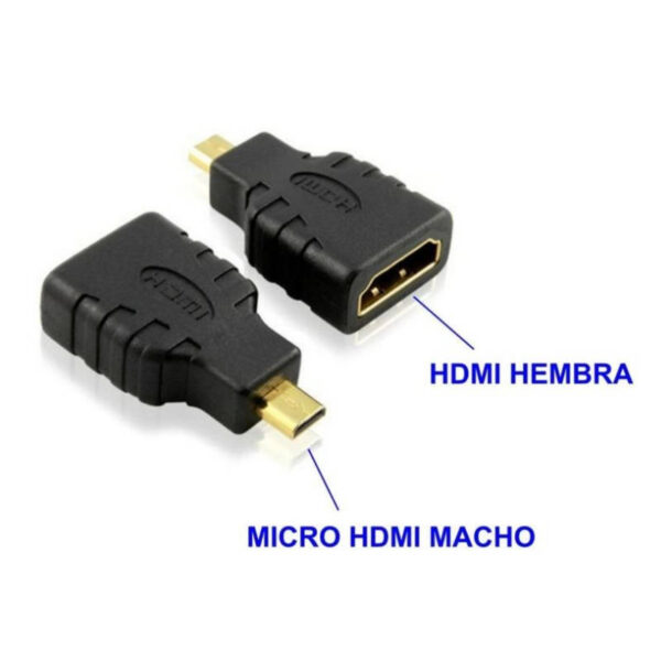 Adaptador Micro HDMI Macho a HDMI Hembra Int.Co