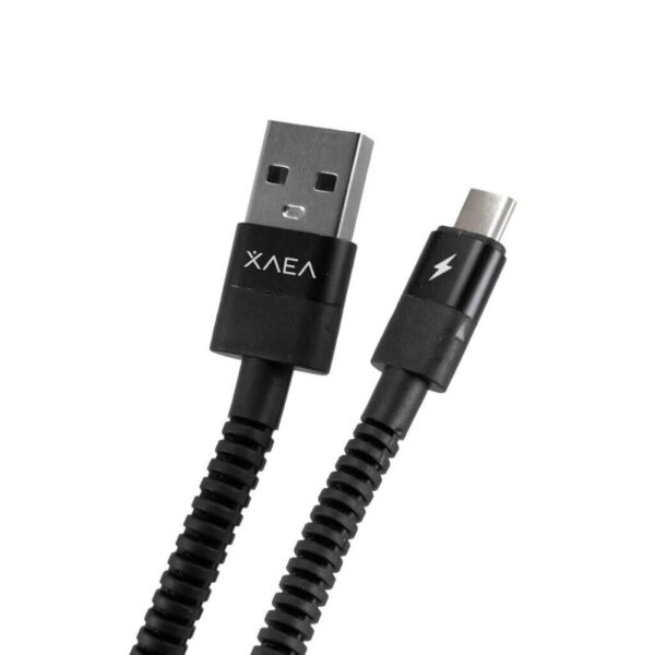 Cable USB tipo C Hulk Xaea - Negro - extremos