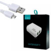 Cargador 220V Xaea Intensify – 2 USB + cable V8 (micro USB) - presentación del producto Cargador 220V Xaea Intensify – 2 USB + cable V8 (micro USB) - presentación del producto