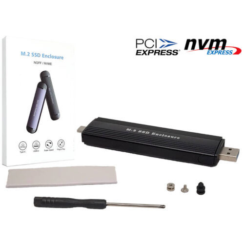 Carry disk para disco M.2 NVMe USB 3.2 y USB tipo C S159 - presentación