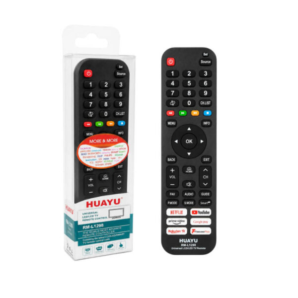 Control remoto universal TV LED LCD Huayu RM-L1298 - presentación del producto Control remoto universal TV LED LCD Huayu RM-L1298 - presentación del producto