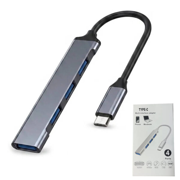 Hub USB tipo C a 4 puertos USB 2.0 Hub USB tipo C a 4 puertos USB 2.0
