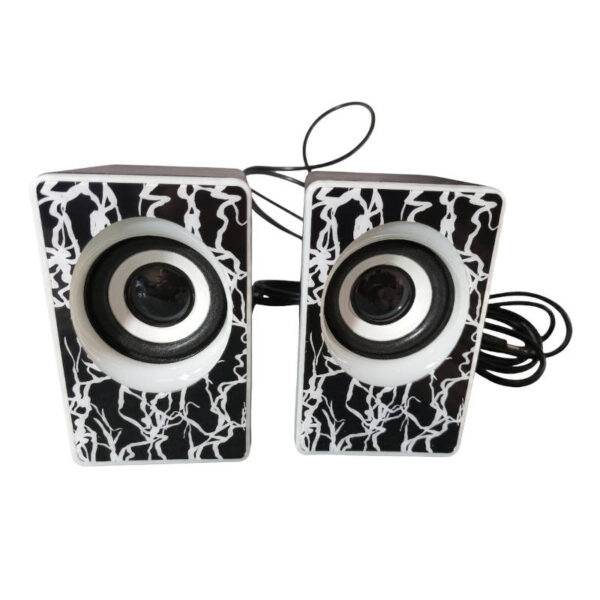 Parlantes LED para computadora 3W x 2 K2045 - apagados Parlantes LED para computadora 3W x 2 K2045 - apagados