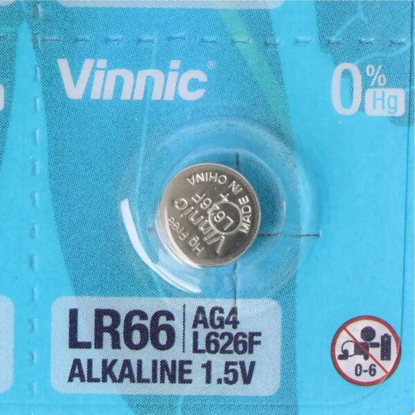 Pila Vinnic LR66 AG4 L626F 377 por unidad - pila en blister Pila Vinnic LR66 AG4 L626F 377 por unidad - pila en blister
