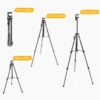 Trípode extensible 1.5m NeePho NP-8810 - diferentes alturas ajustables