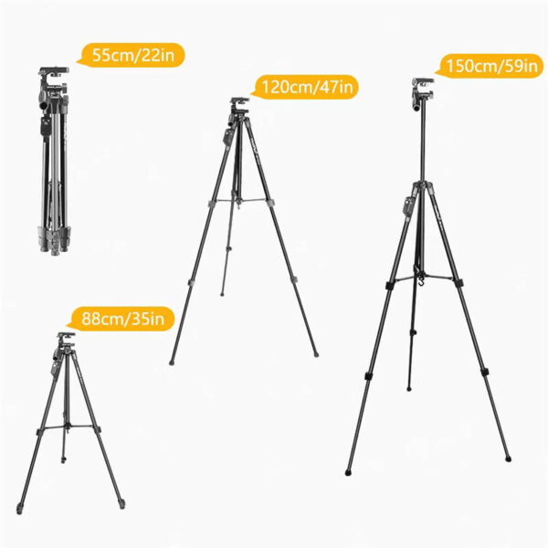 Trípode extensible 1.5m NeePho NP-8810 - diferentes alturas ajustables