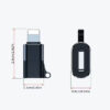 Adaptador Lightning iPhone Apple a USB Tipo C - dimensiones