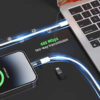 Adaptador Lightning iPhone Apple a USB Tipo C - ejemplo de conexión con notebook