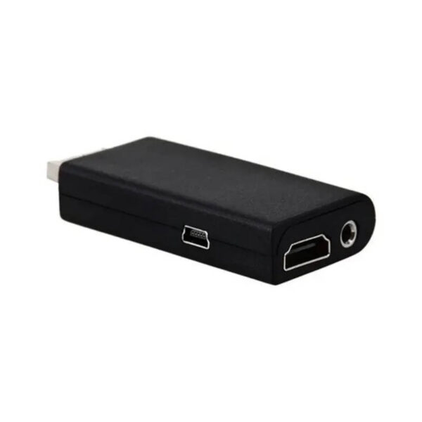 Adaptador PlayStation 2 PS2 a HDMI - vista de puertos Adaptador PlayStation 2 PS2 a HDMI - vista de puertos