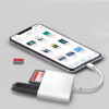Adaptador lector de tarjetas USB tipo C 3 en 1 a SD, microSD y USB - plug and play Adaptador lector de tarjetas USB tipo C 3 en 1 a SD, microSD y USB - plug and play
