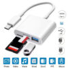 Adaptador lector de tarjetas USB tipo C 3 en 1 a SD, microSD y USB - presentación Adaptador lector de tarjetas USB tipo C 3 en 1 a SD, microSD y USB - presentación