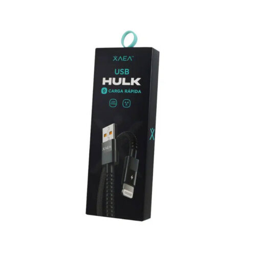 Cable USB Hulk Lightning Xaea - Negro Cable USB Hulk Lightning Xaea - Negro